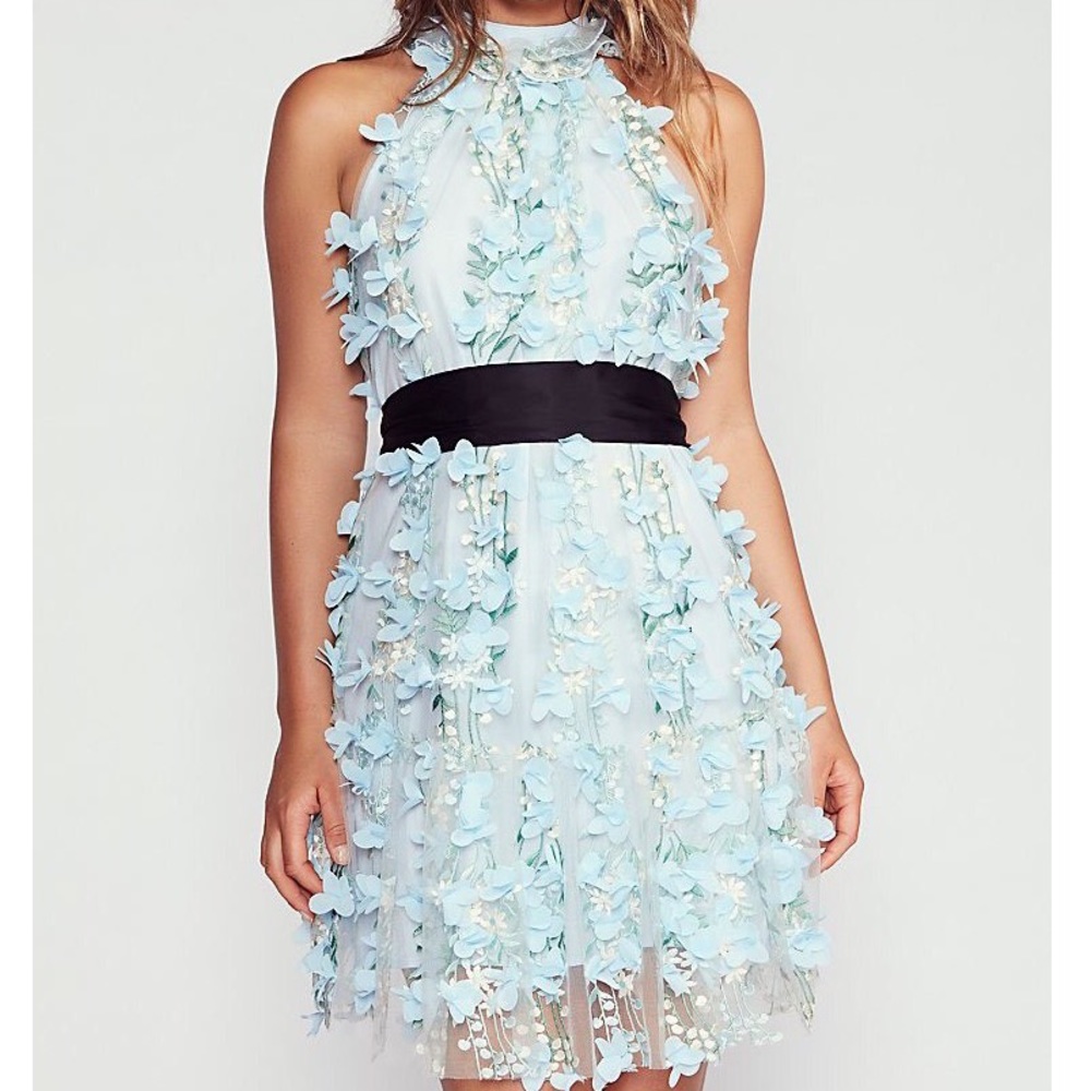 Free People: Ruffle Up Mini Dress